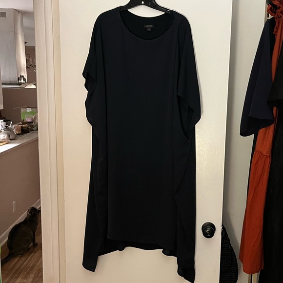 Navy JJIll Wearever Caftan Asymmetrical dress XL - Picture 2 of 4
